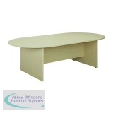 Jemini D-End Meeting Table 1800x1000x730mm Maple KF822660