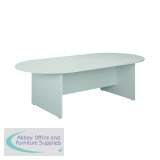 Jemini D-End Meeting Table 1800x1000x730mm White KF822677