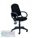 First Calypso Operator Chair with Fixed Arms 640x640x985-1175mm Black KF822899