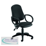 First Calypso Operator Chair with Fixed Arms Polyurethane 640x640x985-1175mm KF822905