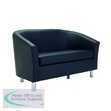 Jemini Tub Sofa Polyurethane Black KF823071