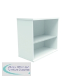 Astin Bookcase 1 Shelf 800x400x730mm Arctic White KF823780