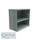 Astin Bookcase 1 Shelf 800x400x730mm Alaskan Grey Oak KF823834