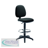 Jemini  Medium Back Draughtsman Chair 600x600x855-985mm Charcoal KF838253