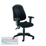 Jemini Intro Posture Chair with Adjustable Arms 640x640x990-1160mm Charcoal KF838994