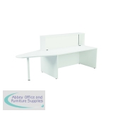 Jemini Reception Unit with Extension 1600x800x740mm White KF839540