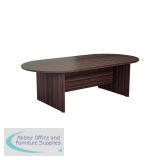 Jemini Meeting Table 2400x1200x730mm Dark Walnut KF840161