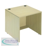 Jemini Reception Modular Straight Desk Unit 800x800x740mm Maple 800MASAMA