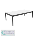 Jemini T-Table Multipurpose Classroom Table 1200x600x530mm Flat Pack Grey/Black KF882417