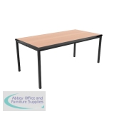 Jemini Titan Multipurpose Classroom Table 1200x600x590mm Beech/Black KF882418