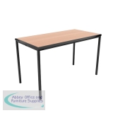 Jemini Titan Multipurpose Classroom Table 1200x600x760mm Beech/Black KF882424