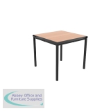 Jemini Titan Multipurpose Classroom Table 600x600x590mm Beech/Black KF882430