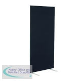 Jemini Floor Standing Screen 1200x25x1800mm Black FST1218SBK