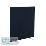 Jemini Floor Standing Screen 1400x25x1200mm Black FST1412SBK