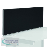 Jemini Straight Desk Mounted Screen 1400x25x400mm Black KF90502