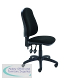 First Calypso Operator Chair 640x640x985-1175mm 2 Lever Upholstered Black KF90958