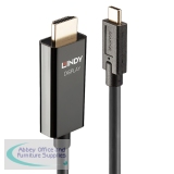 Lindy USB Type C to HDMI 4K60 Adapter Cable with HDR 5m Black 43315