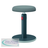 Leitz Ergo Cosy Active Sit/Stand Stool 370x370x690mm Velvet Grey 65180089