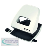 Leitz NeXXt WOW Metal Office Hole Punch Pearl White 50081001