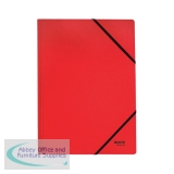 Leitz Recycle Card Folder/Elastic Bands A4 Red (Pack of 10) 39080025