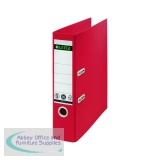 Recycle Colours Lever Arch File A4 80mm Red (Pack of 10) 10180025