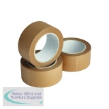 Paper Tape Self Adhesive 48mmx50m Buff Barcoded (Pack of 6) SAP5050BV