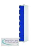 Six Compartment Express Standard Locker 300x300x1800mm Blue Door MC00148