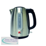 MyCafe Brushed Stainless Steel 1.7 Litre Jug Kettle EV7710