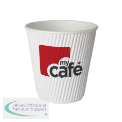 Mycafe 12oz Ripple Wall Hot Cups (Pack of 500) HVRWPA12V