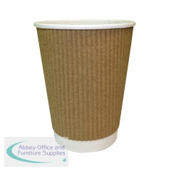 Cup 12oz Kraft Ripple (Pack of 500) NU903002