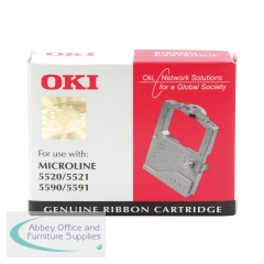 Oki Microline 5500 Fabric Ribbon Black 1126301 01126301