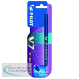 Pilot V7 Hi-Tecpoint Rollerball Pen Blue (Pack of 12) 101101203