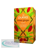 Pukka Three Ginger Tea Bags Organic (Pack of 20) 05065000523428