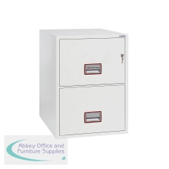 Phoenix World Class 2 Drawer Vertical Fire Rated Filing Cabinet Key Lock FS2252K