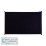 Nobo Prestige Foam Noticeboard Aluminium Frame 900 x 600mm Black QBPF9060