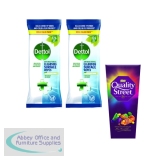 Dettol Antibacterial Cleansing Wipes x126 buy 2 Packs get a Box Nestle Quality Street 220g Free