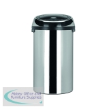 Touch Top Waste Bin 50 Litre Steel 311734