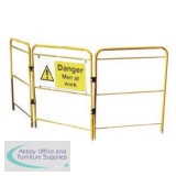 VFM Yellow Lightweight Space Saving Barrier 356971