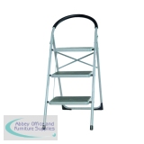 3 Tread White Step Ladder 359294