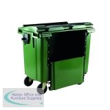 Wheelie Bin with Drop Down Front 770 Litre Green 377966