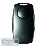 Securikey Personal Alarm Black /Silver (Activate by pushing the sides 120dB siren) PAECABlack