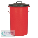 Dustbin Heavy Duty 85 Litres Red