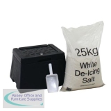 Mini Grit Bin Lockable with Scoop and 25kg Salt Bag