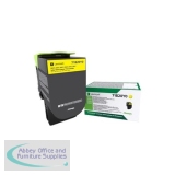 Lexmark CS/CX3 Series Laser Toner Cartridge Return Program Page Life 2300pp Yellow Ref 71B20Y0