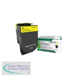 Lexmark CS/CX4/5 Laser Toner Cartridge High Capacity Return Program Page Life 3500pp Yellow Ref 71B2HY0