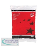 5 Star Office Rubber Bands No.18 Each 76x1.5mm Approx 1600 Bands [Bag 0.454kg]