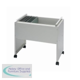 Universal Filing Trolley Steel Capacity 120 A4 or Foolscap Susp Files W650xD420xH580mm Grey