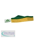 Spontex Unwrapped Sponge Scourer 97.5x23x71mm (Pack of 66) 19600400