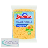 Spontex Thick Moppets Sponge Wipes Assorted Colours (Pack of 2) 19000086