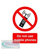 Safety Sign Do Not Use Mobile Phones PVC A5 PH01051R